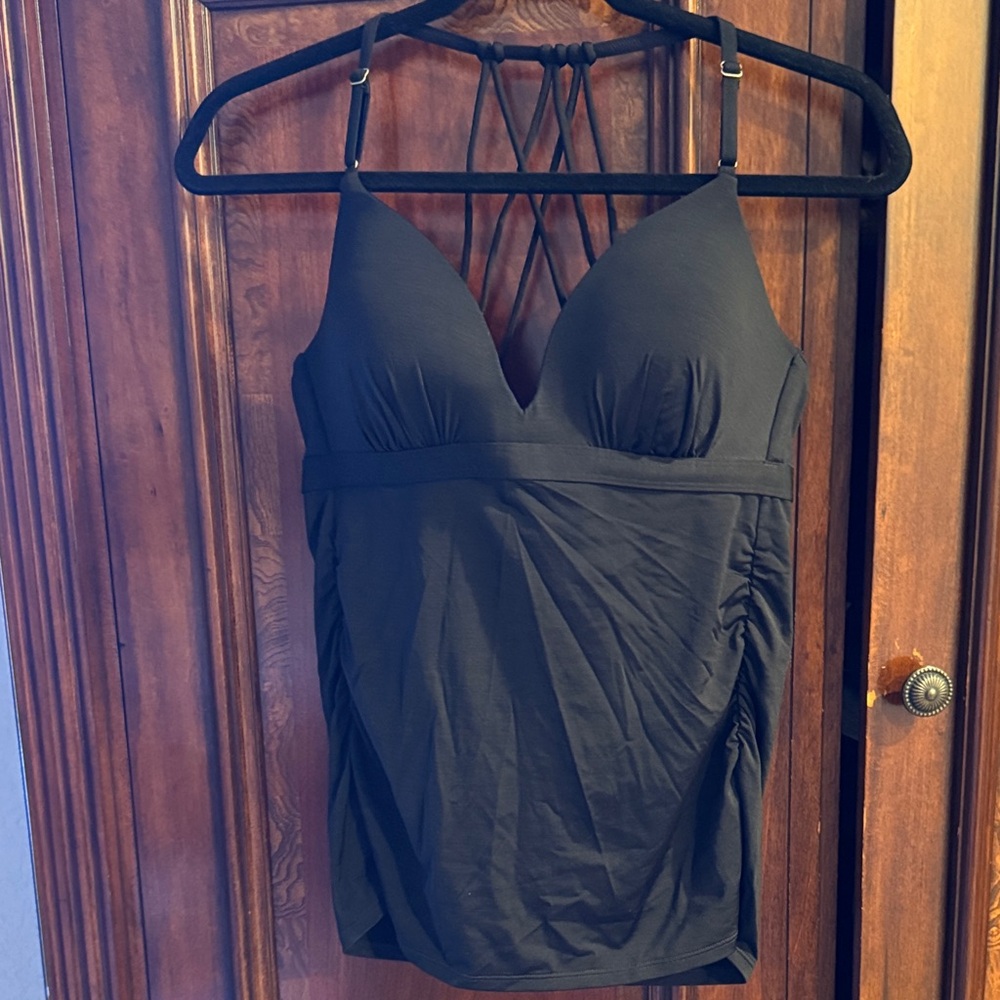 Black Strappy Tankini